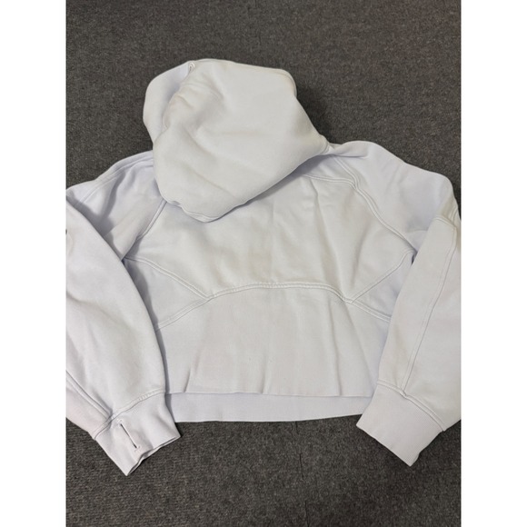 Lululemon Scuba Oversized Half Zip Hoodie Light Blue Pastel M/L a3 (stain**) - Picture 3 of 8